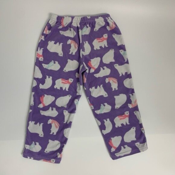 Carter's fleece polar bear pajamas 4T - Picture 2 of 10